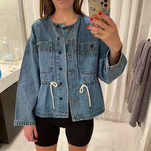 Madewell Denim Chore Jacket With Tie